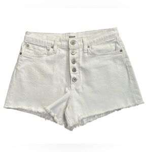 Hudson White Denim Jean Shorts Size 29